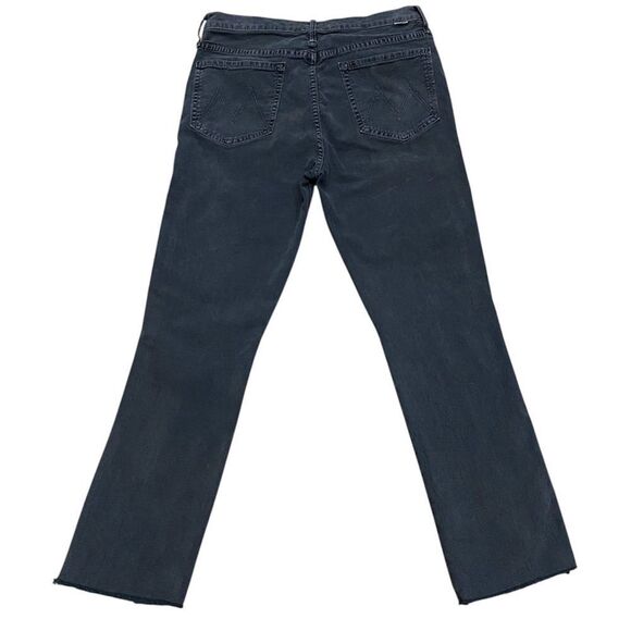 MOTHER Ankle & Cropped Jeans in Dark Blue - Picture 2 of 15